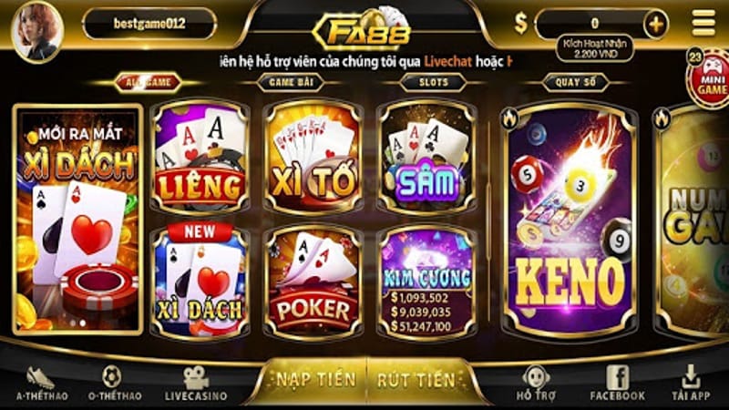 Cổng game FA88